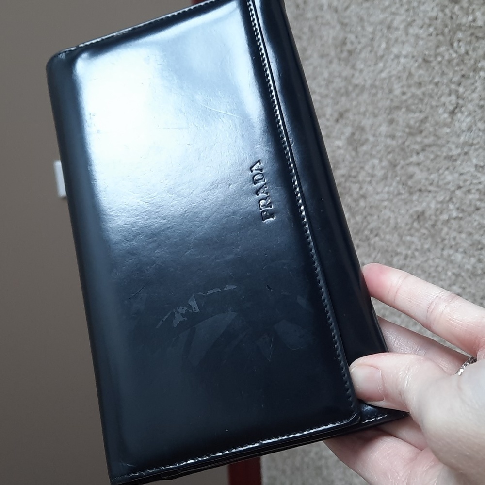 PRADA Vintage Patent Leather Wallet
